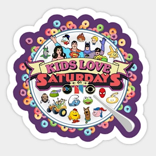 Saturday Morning Cartoons Sticker